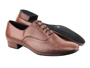 S305 Dark Tan Leather with 1" Standard heel in the photo 