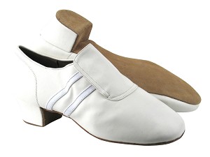 S410 White Leather_BA77 White Patent Trim with 1.6" Heel in the photo 