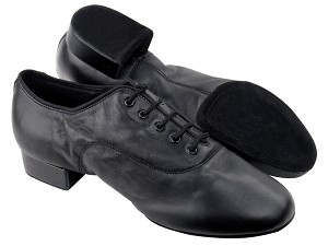 S417 Black Leather 1in with 1" Standard heel in the photo 