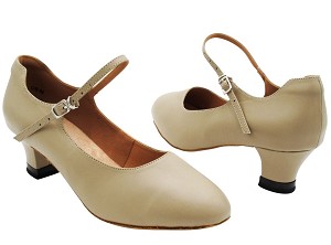 CD1112 Tan Leather with 2" Medium Heel (3G09) in the photo 