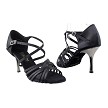 2784LEDSS Black Satin with 3" slim heel (6646) in the photo 