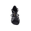 2784LEDSS Black Satin with 3" slim heel in the photo 