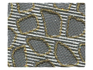 197 Black Mesh Fabric Swatch 