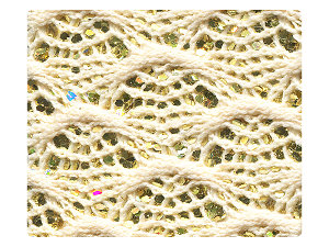 51 Knitted Beige Sparkle Fabric Swatch 