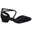 JC Ruffle D'Orsay Black Nubuck with 1" Heel (8881) in the photo 