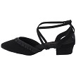 JC Ruffle D'Orsay Black Nubuck with 1" Heel (8881) in the photo 