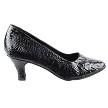 SERA5513 Black Croc with 2.5" low heel in the photo 