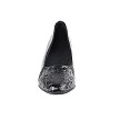 SERA5513 Black Croc with 2.5" low heel in the photo 