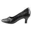 SERA5513 Black Croc with 2.5" low heel in the photo 