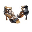 SERA7023 Black Leather with 3" Flare Heel (5059) in the photo 