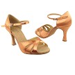 SERA3840 Tan Satin with  3" Heel (5059) in the photo 